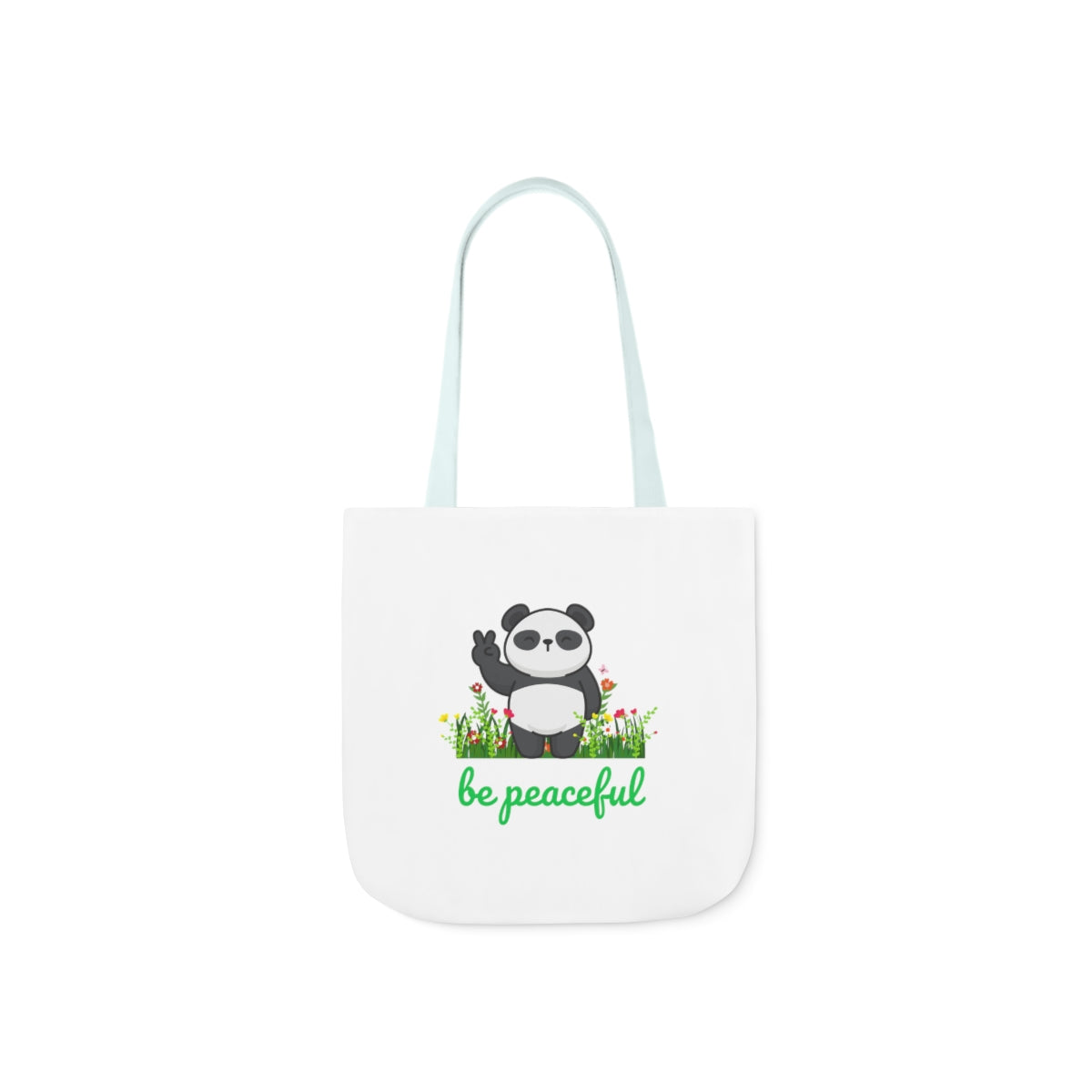 Be Peaceful Polyester Canvas Tote Bag