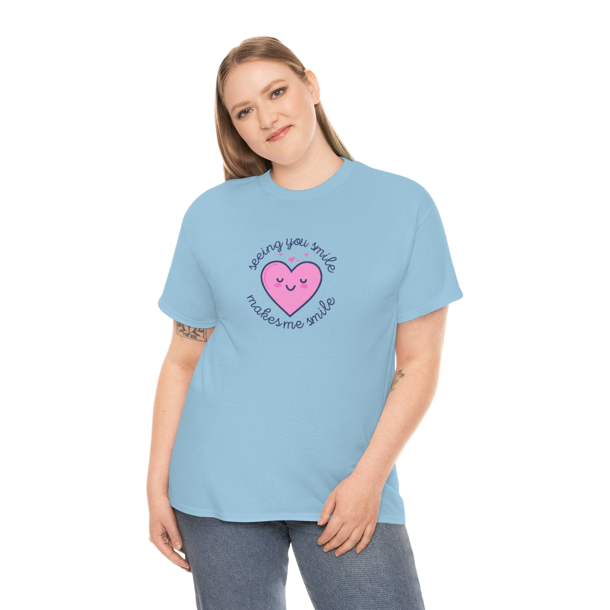 Seeing You Smile Heavy Cotton T-Shirt