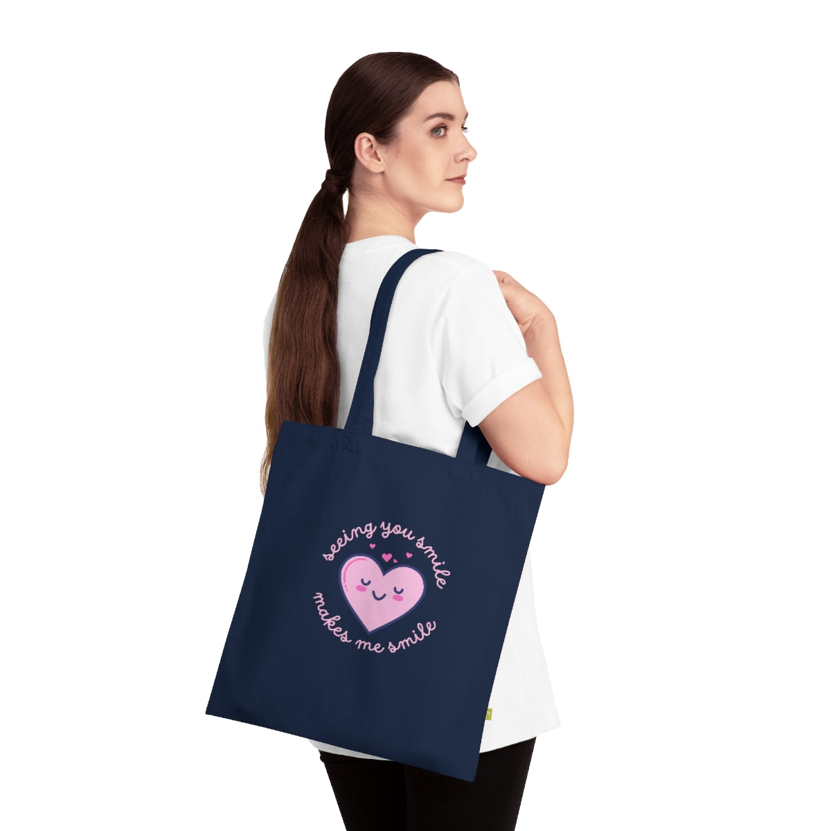 Seeing You Smile Organic Cotton Tote Bag