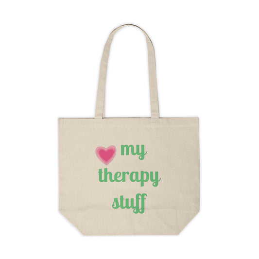 My Therapy Stuff Canvas Tote