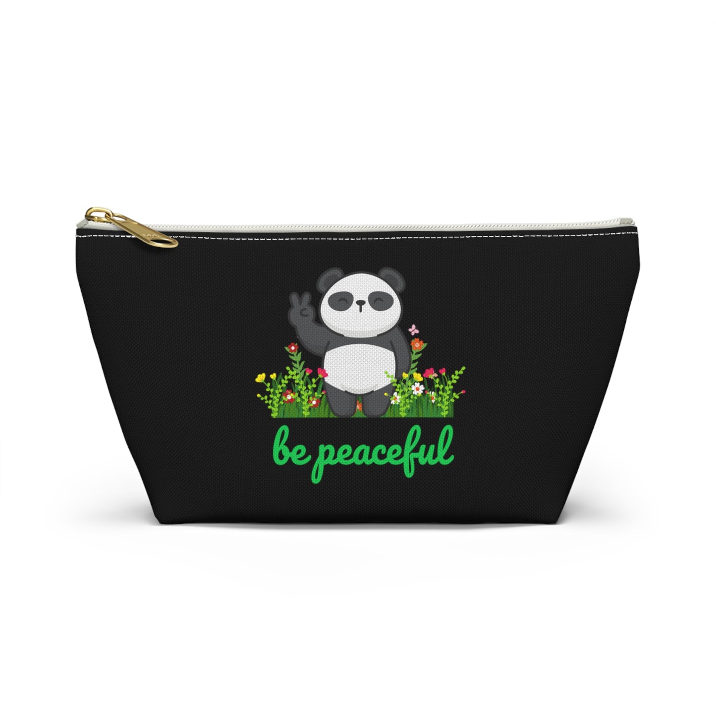 Be Peaceful Accessory Pouch w T-bottom