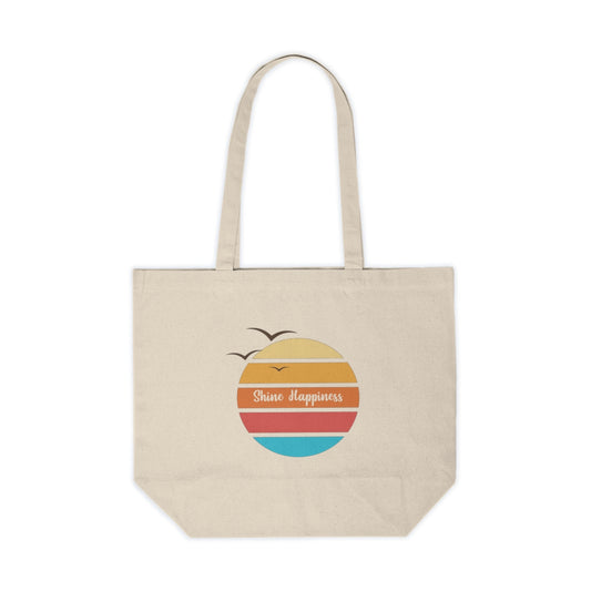 Shine Happiness Canvas Tote